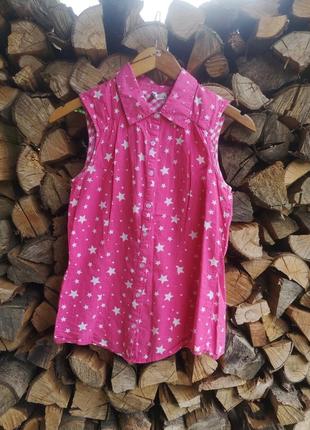 Блузка рубашка fishbone xs блуза блузочка сорочка без рукава рубаха рубашка