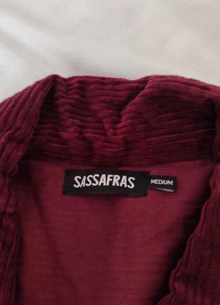 Вельветовий укорочений піджак куртка sassafras3 фото