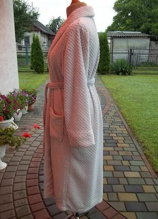 ( l - 50 р) флисовый халат женский теплый б / у3 фото