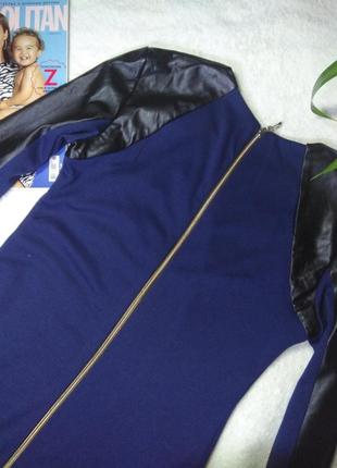 Сукня зі вставками з еко-шкіри , 46 р (м)2 фото