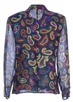 Винтажная шелковая блуза рубашка люкс 100% шелк valentino
