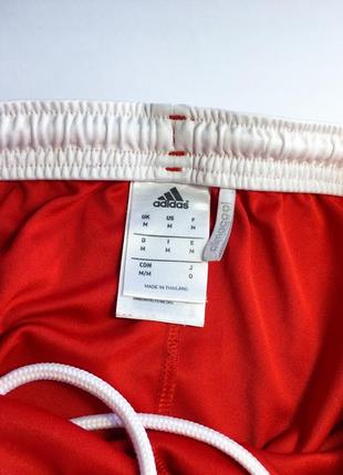Мужские шорты красные адидас футбольные шорты спортивные5 фото