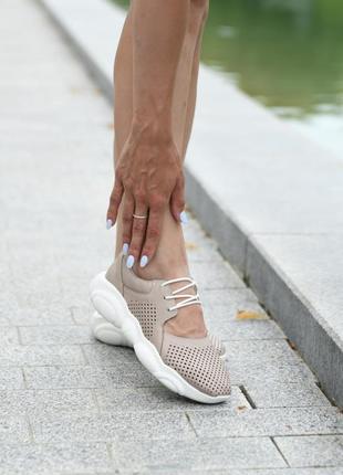 Легкі літні шкіряні кросівки р35-41 мокасини кеди балетки сліпони