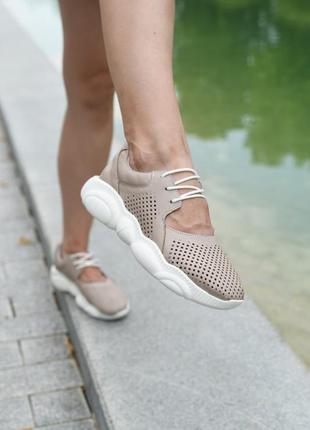 Легкі літні шкіряні кросівки р35-41 мокасини кеди балетки сліпони