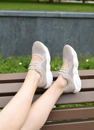 Легкі літні шкіряні кросівки р35-41 мокасини кеди балетки сліпони