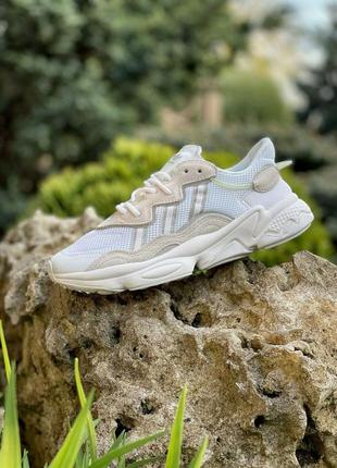 Женские кроссовки adidas ozweego white beige 37-38-39-40-411 фото