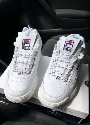 Fila disruptor 2 white жіночі кросівки2 фото