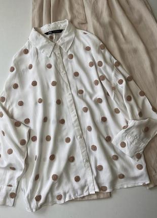 Блуза сорочка рубашка zara m1 фото
