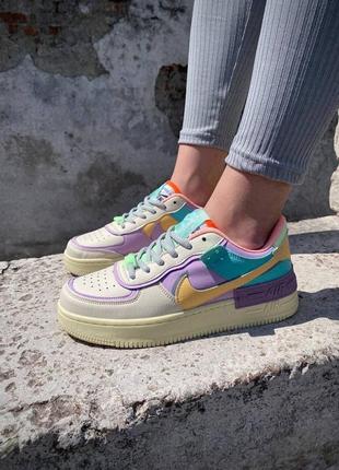 Женские кроссовки nike air force 1 shadow pale ivory