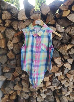 Блузка рубашка logg h&amp;m на 10-11 лет блуза рубашка на завязках на 146 рост