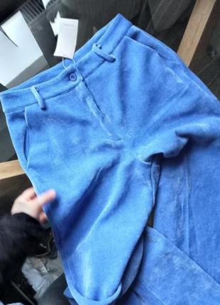 Вельветовые брюки с разрезами2 фото