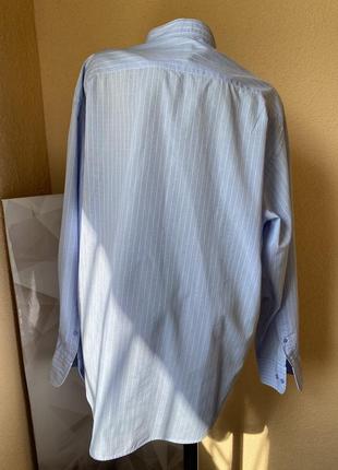 Стильная хлопковая рубашка из мужского плеча в полоску taylor&amp;wright 50/523 фото