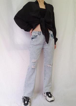 Прямые джинсы shein с низкой посадкой3 фото
