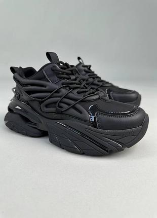 Женские кожаные кроссовки