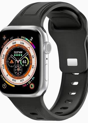 Ремешок для apple watch 42/44/45/49 мм (черный)