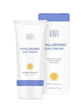 Солнцезащитный крем lamelin hyaluronic sun cream spf50+ pa++++