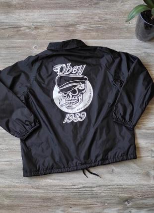 Жіночий скейтерський нейлоновий коач куртка obey dickies coasch