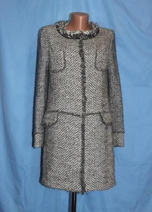 Стильное серое пальто imperial