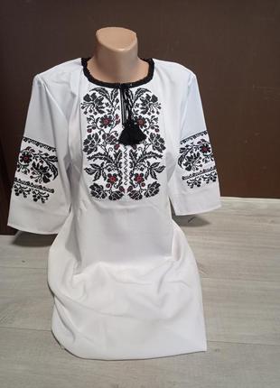 Детское белое платье для девочки подростка  украинатд на 12-18 лет1 фото