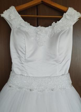 Весильное платье белое2 фото
