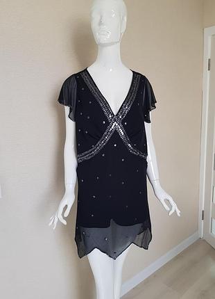 Изысканная шифоновая блуза с вышивкой батал simply be