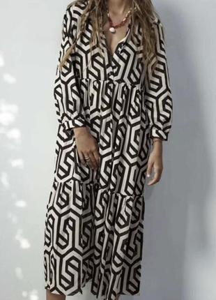 Гламурна довга сукня плаття від бренду zara4 фото