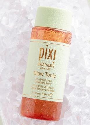 Тонік з гліколевою кислотою 5% для всіх типів шкіри pixi glow tonic2 фото