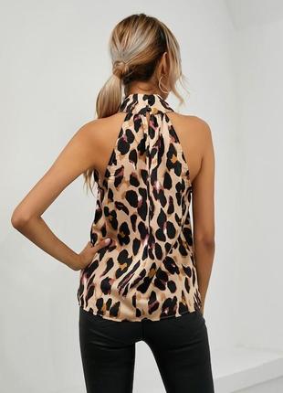 Майка блуза shein в леопардовый принт2 фото