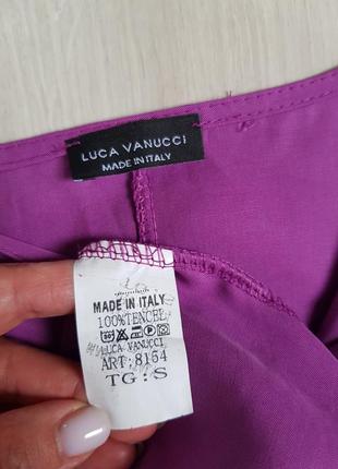 Стильная итальянская блуза цвет фуксия luca vanucci7 фото