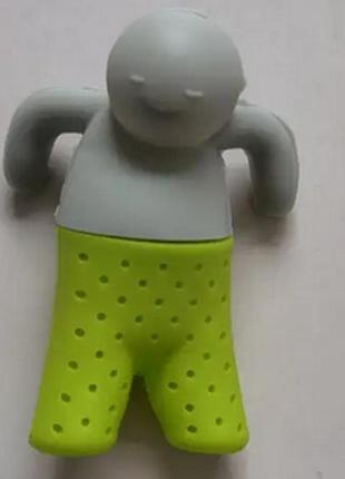 Ситечко "ті містер" для чаю силіконове . зелений