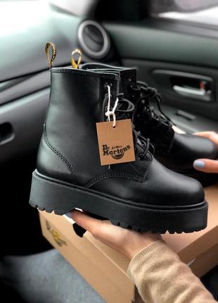 Зимние ботинки на платформе dr martens с мехом /осень/зима/весна😍2 фото