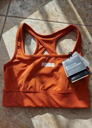 Спортивный топ puma squere neck bra top xs, оригинал