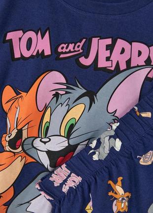 Пижама «tom and jerry»- комплект: футболка и шорты.2 фото