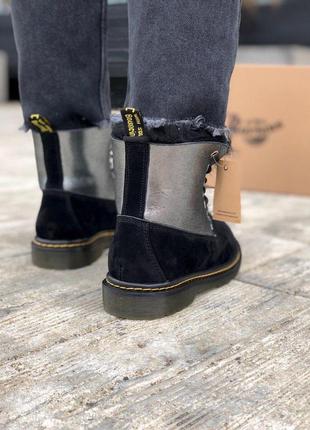 Супер эксклюзивные ботинки с натуральным мехом dr martens /осень/зима/весна😍7 фото