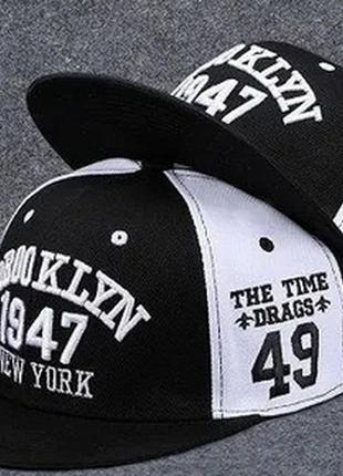 Мужская кепка, snapback с прямым козырьком, бейсболка, рэперка brooklyn 1947 ny1 фото