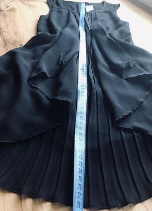 Новая черная шифоновая блуза туника4 фото