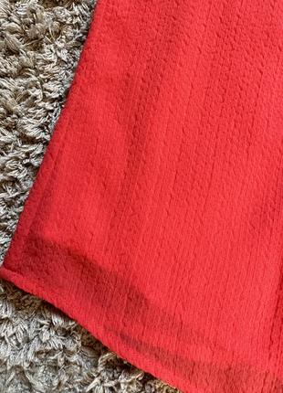 Топ под горло красный летняя блузка без рукавов h&m4 фото