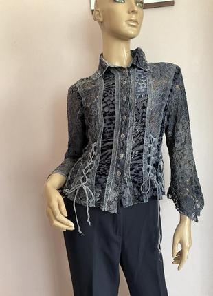 Італійська бутікова блузка - жакетик / l- xl/ brend nastro moda