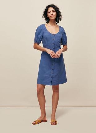 Синее платье whistles оригинал, размер 12-144 фото