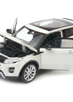 Металева машинка з відкривними дверями land rover range rover evoque