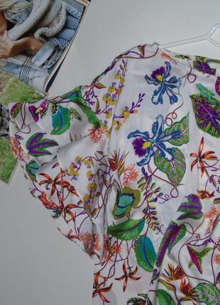 Цветная блузочка с рюшами на рукавах3 фото