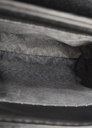 Сумка жіноча christian dior 30 montaigne bag grey textile чорного кольору5 фото