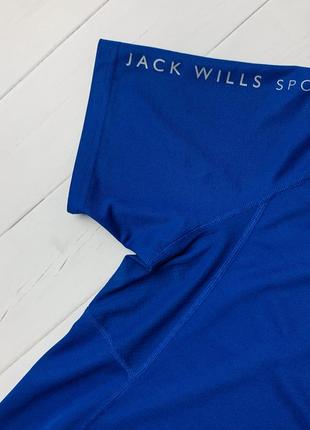 Мужская синяя летняя спортивная футбольная футболка jack wills джек уиллс. размер m l8 фото