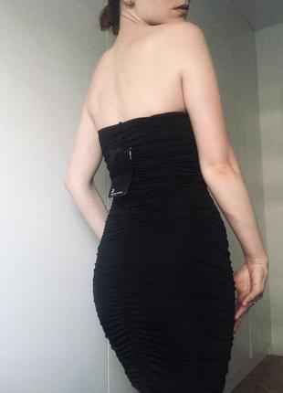 Сексуальное обтягивающее черное короткое платье2 фото