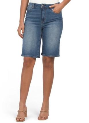 Классные стрейчевые шорты бермуды высокая посадка d.jeans