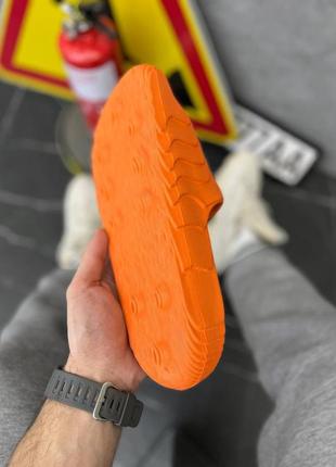 Мужские тапки шлепанцы slide mountain оранжевые4 фото