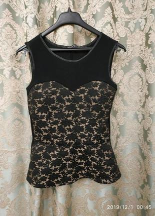 Розкішний топ-корсет з баскою блузка жаккард rinascimento італія