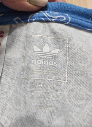 Брендовая футболка adidas х/б с красивым принтом на подростка или жен хс-м4 фото