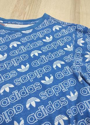 Брендовая футболка adidas х/б с красивым принтом на подростка или жен хс-м10 фото