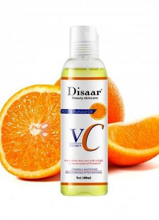 Олія масажна  disaar vc vitamin c, олія з вітаміном с натуральна,100 мл1 фото